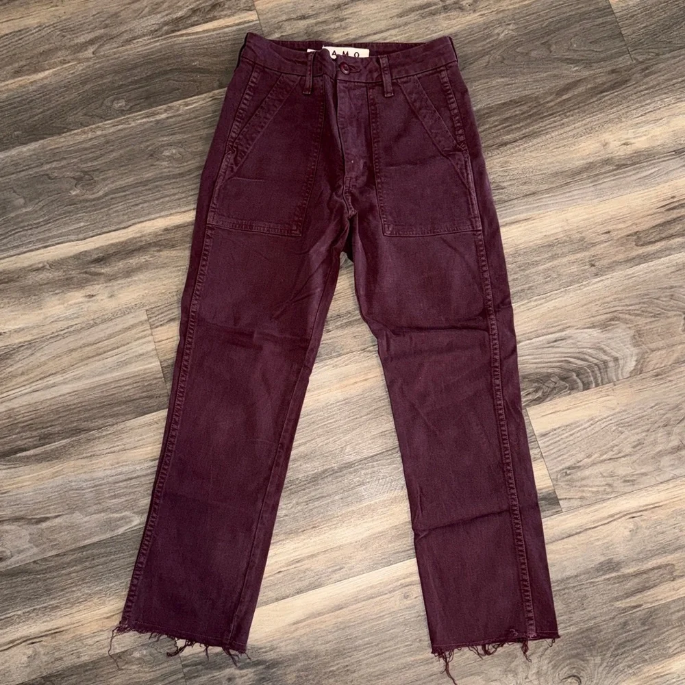 AMO EASY ARMY TROUSER, 25, WINE